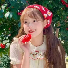 ジードラゴン　スカーフ　バブーシュカ　GD レッド　ジヨン着用　デイジー