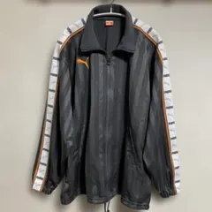 【極美品】廃盤 PUMA プーマ トラックジャケット グレー オレンジ S〜M 極美品】廃盤 PUMA プーマ トラックジャケット グレー オレンジ S〜M