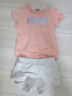 PUMA キッズ 半袖Tシャツ セットアップのサムネイル