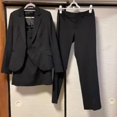 アオキ リクルートスーツ LES MUES 無地　3Sサイズ　ベルト付き