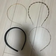 ヘアアクセサリー カチューシャ 5点セットとリボンの髪飾り
