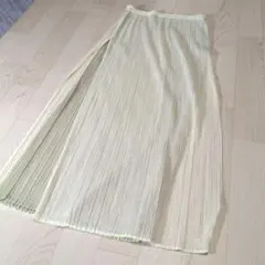 希少 PLEATS PLEASE メッシュロングスカートのサムネイル