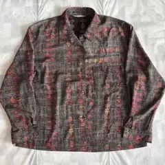 美品 Y2K BERNINGS SHO 総柄 バックル装飾 シャツジャケット - メルカリ