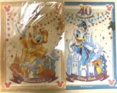 ディズニー　ディズニーランド　40周年　ドナルド　デイジー　クリアファイル