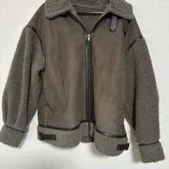 ブラウン ボアジャケット M