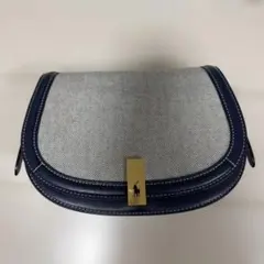 RALPH LAUREN Polo ID レザートリム キャンバス サドルバッグのサムネイル