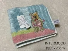 未使用 INTERMODE LIBERTYタオルハンカチ ベア刺繍