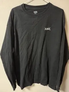 x-girl ブラック ロングスリーブ Tシャツ