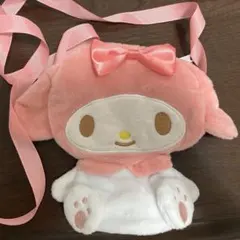【新品・未使用】マイメロディ ぬいぐるみポシェット おすわり ガチャ