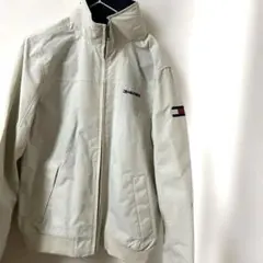 TOMMY HILFIGER ベージュ ナイロンジャケット フラッグロゴ