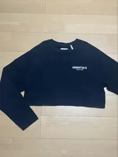 【着画有リメイク】FOG ESSENTIALS 短丈 ロンT クロップド丈 黒