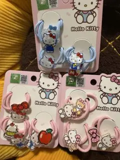 海外限定」ハローキティ ヘアゴム 6個セット✖️3セット バラ売り可能