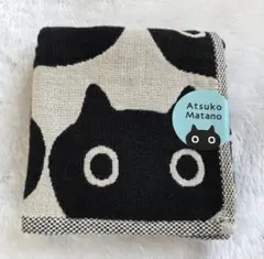 マタノアツコ⭐大判 3重ガーゼハンカチ今治黒猫