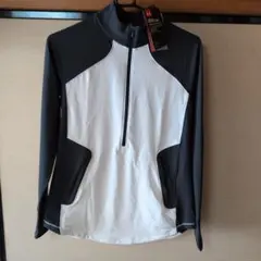 メッシュハーフジップ長袖トップス アンダーアーマン