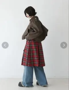 jouetie ニーレングスラッフプリーツスカートのサムネイル