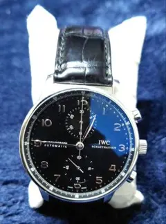 美品】IWCポルトギーゼクロノグラフIW371446青針自動巻ベルト3本 