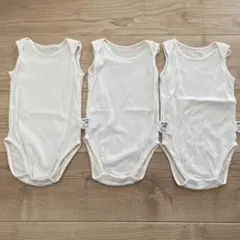 ユニクロ コットンメッシュインナーボディースーツ 肌着 90 3枚セット