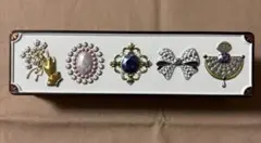 ビジュー缶　空き缶　宝石柄