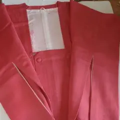 更にお値下げ❗️着物　道行きコート　新品しつけ付 保管品　朱色　花柄地模様　羽織