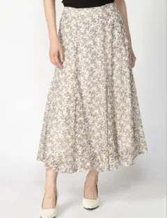 花柄 ロングスカート