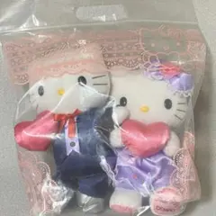 ハローキティ DENPO ラベンダーハート ぬいぐるみ 電報 キティ ダニエル