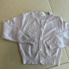 KUMIKYOKU 薄いピンク カーディガン M