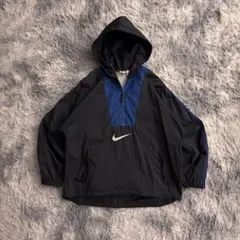 90s NIKE ナイロンジャケット　アノラックナイロン　銀タグ　短丈
