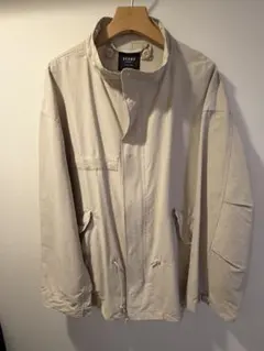BEAMS スタンドカラー ジャケット ベージュ Mのサムネイル