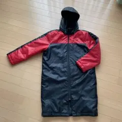 Puma 赤黒 フード付きベンチコート