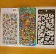 ぷっくりシール　(キラキラぷっくりシール、しゃかしゃかシール、韓国平シール)