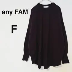 any FAM ニットプルオーバー 【F】シンプル 着回し オンワード樫山のサムネイル