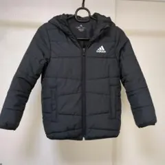 【美品】adidas ブラック ダウン フード付き