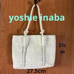 ヨシエイナバ　ホワイト　メッシュトートバックのサムネイル