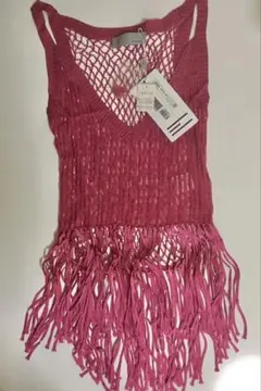 MISSONI フリンジ タンクトップ ピンク サイズ42のサムネイル