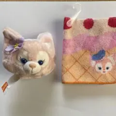 カスタムカチューシャ香港ディズニー限定 リーナベル　顔パーツ&ミニタオル