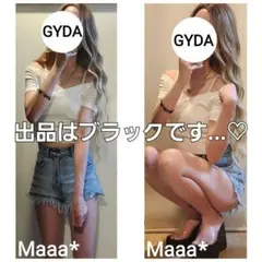 激かわ♡出品迷い中♡ GYDA　オフショル　カシュクール　リブ　トップス