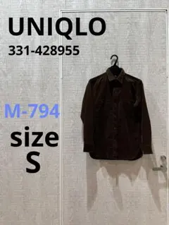 M-794 UNIQLO コーデュロイワークシャツ！！