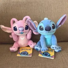 【新品タグ付き】スティッチ エンジェル ぬいぐるみ マスコット 2点Disney