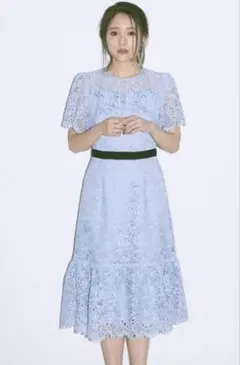 セルフォード　リーフレースワンピース　佳子様　38　snidelフレイアイディー