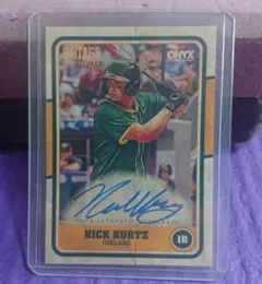 ONYX NICK KURTZ 直筆サイン auto 2025 topps