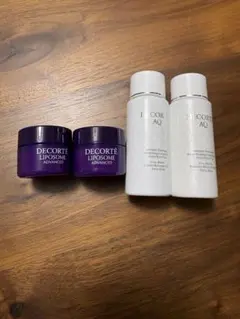 デコルテ　リポソームアドバンストリペアクリーム、AQシリーズ化粧水&乳液サンプル