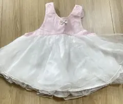 kid's zoo チュニック　ワンピース 90cm ピンク ホワイトのサムネイル