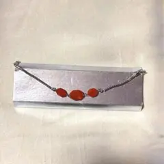 羽織紐 羽織用ビジュー オレンジ