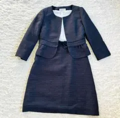 【Due Ven】ワンピース×ジャケット セットアップ ネイビー　９号