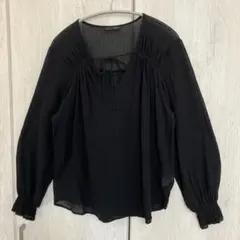 ZARA シフォンプルオーバーブラウス