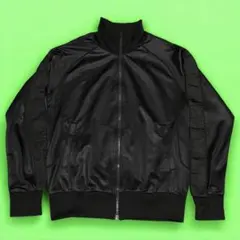 良品 Y2K アンブロ ロゴテープ トラックジャケット トリプルブラック 黒
