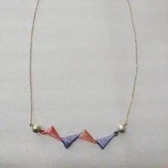 刺繍　ペンダント ネックレス