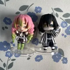 ちまっ！きゃら鬼滅の刃4 伊黒小芭内 甘露寺蜜璃 プレミアムガチャ 2点セット