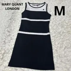 【美品】マリークワント ノースリーブワンピース　 M 白黒
