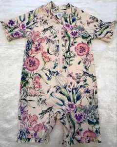 フローラルプリント ベビー水着 90cm